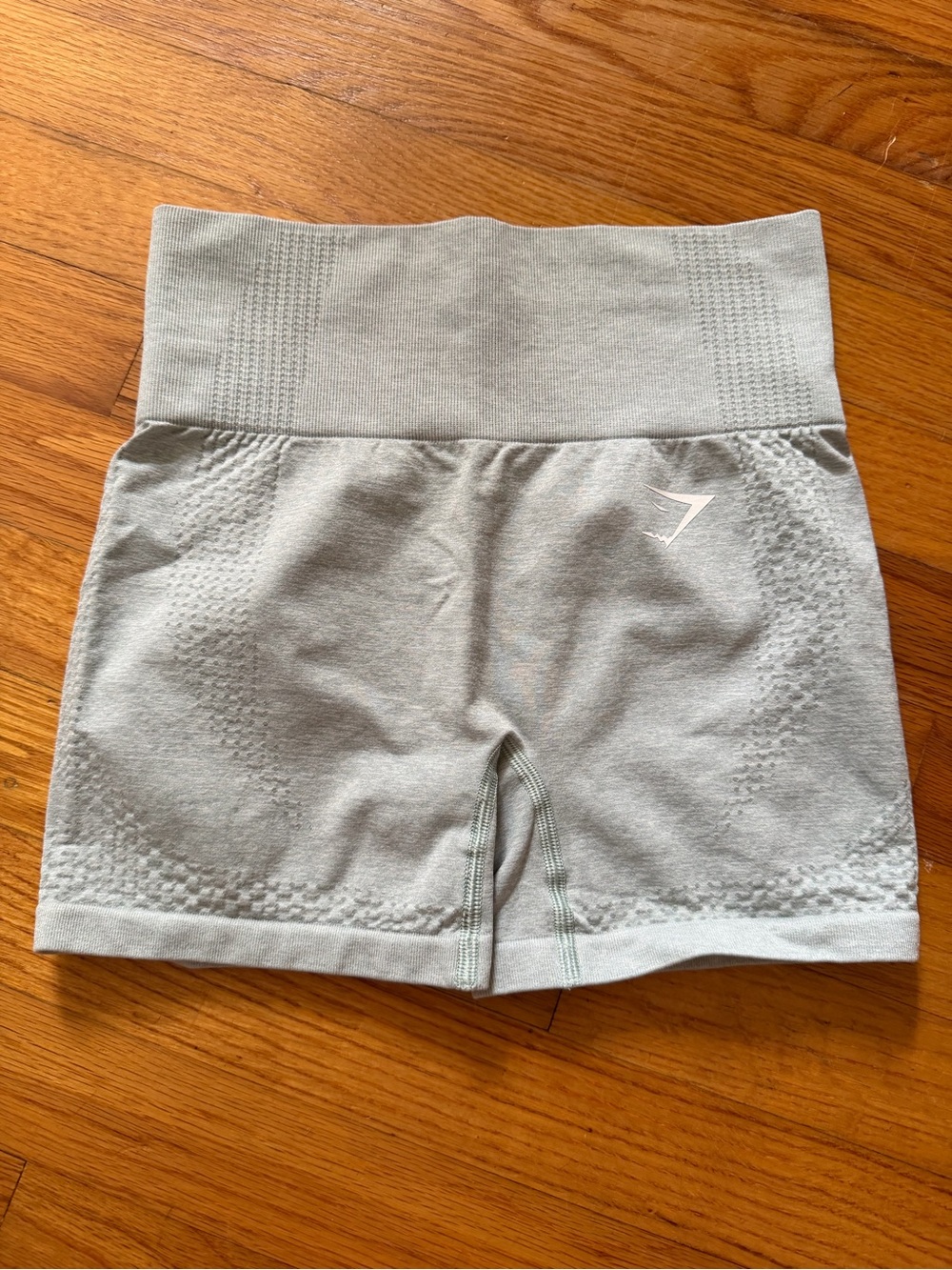 Gymshark Seamless High-Waist Bike Shorts - Light Gray